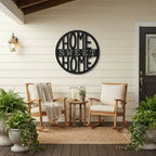 Home Sweet Home Metal Wall Art | Farmhouse Wall Decor | Rustic Home Sign | Modern Metal Wall Hanging | Made in USA
