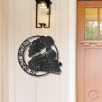 Steam Locomotive Train Custom Name Metal Art Wall Sign