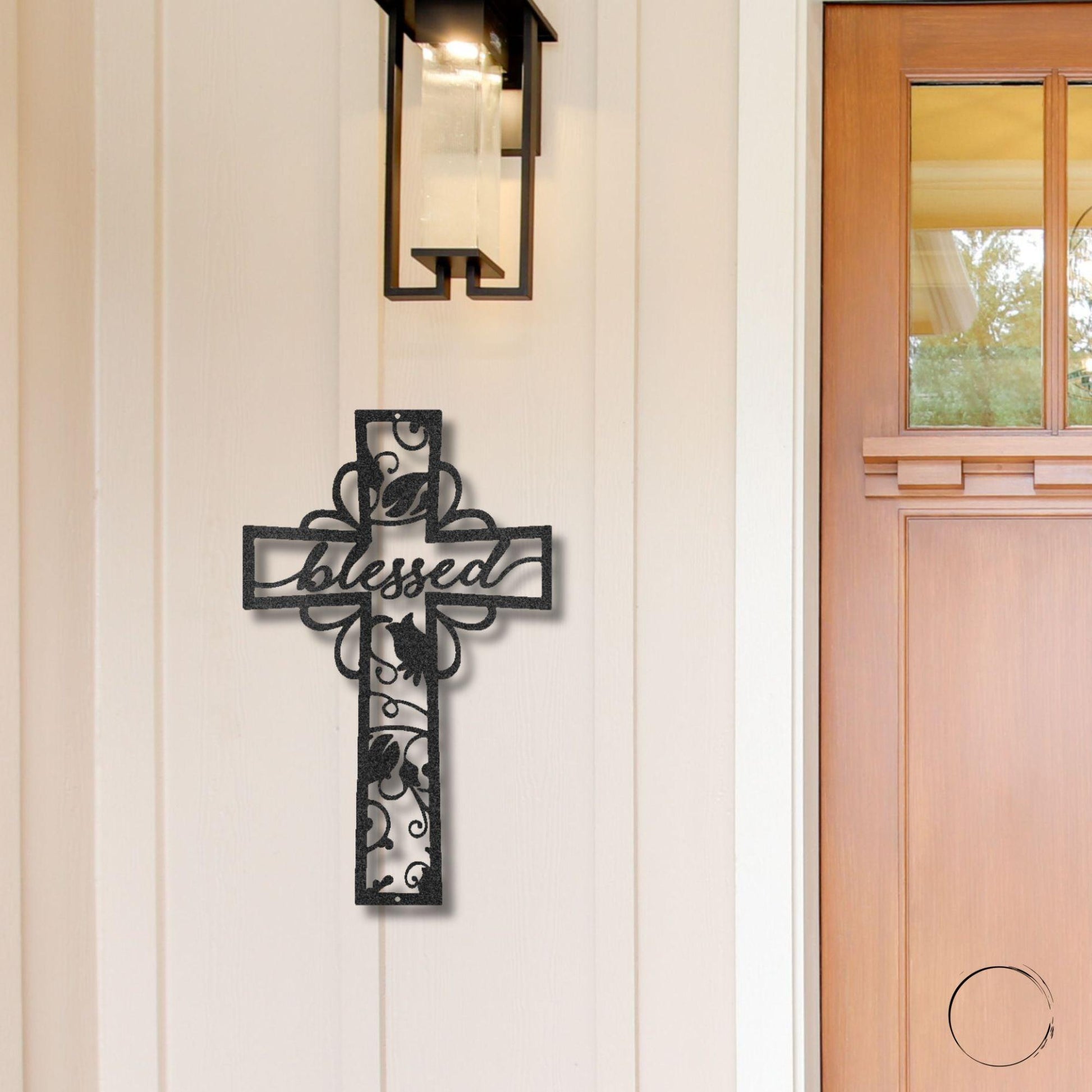 Blessed Cross Ornate Metal Wall Art - Mallard Moon Gift Shop