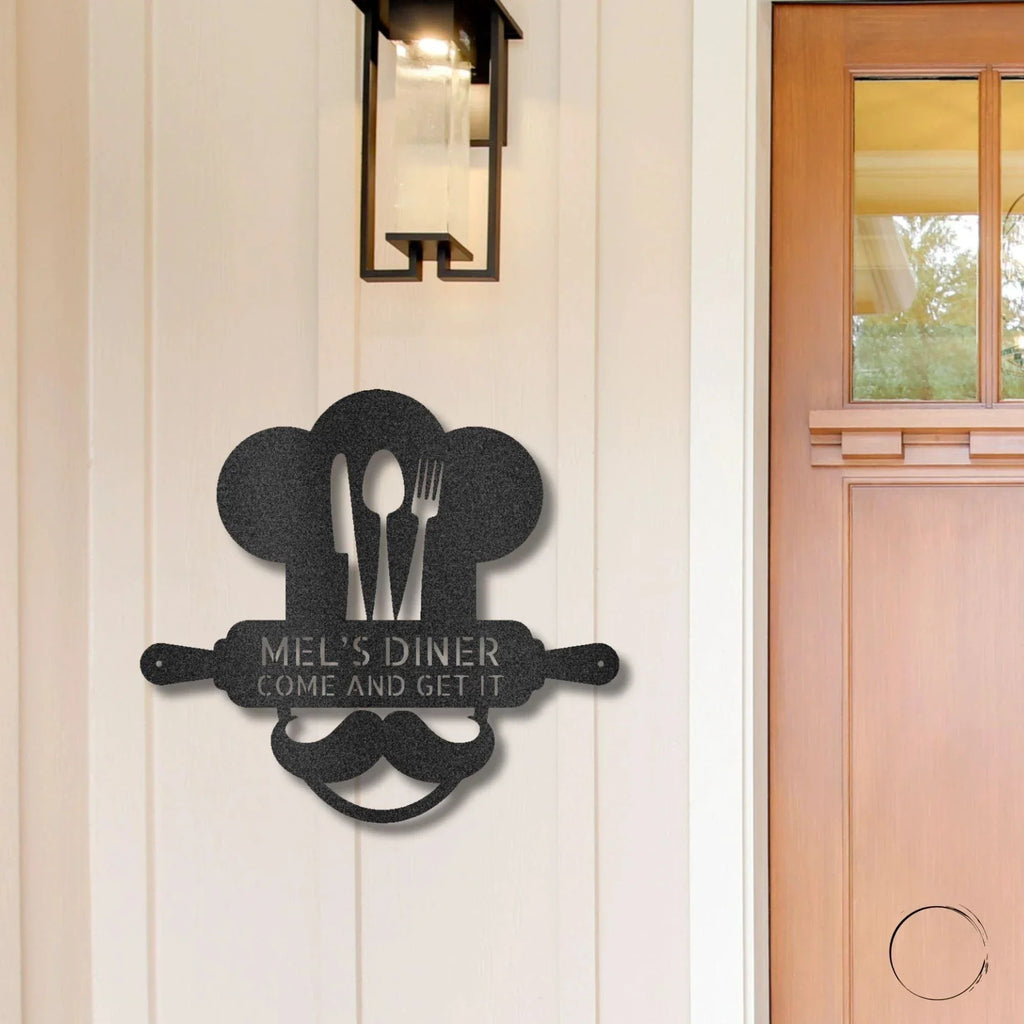 Personalized Diner Metal Wall Art: Where Every Meal is Your Signature Dish