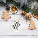 Funny Accountant Gifts, I'm A Tattooed Accountant, Except Much Hotter, Circle Ornament for Christmas, Gifts from Men to Accountant Friends