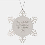 Funny Actor Gifts, Snowflake Ornament, This Is What An Awesome Looks Like, Gifts from Friends to Actor, Christmas Unique Presents