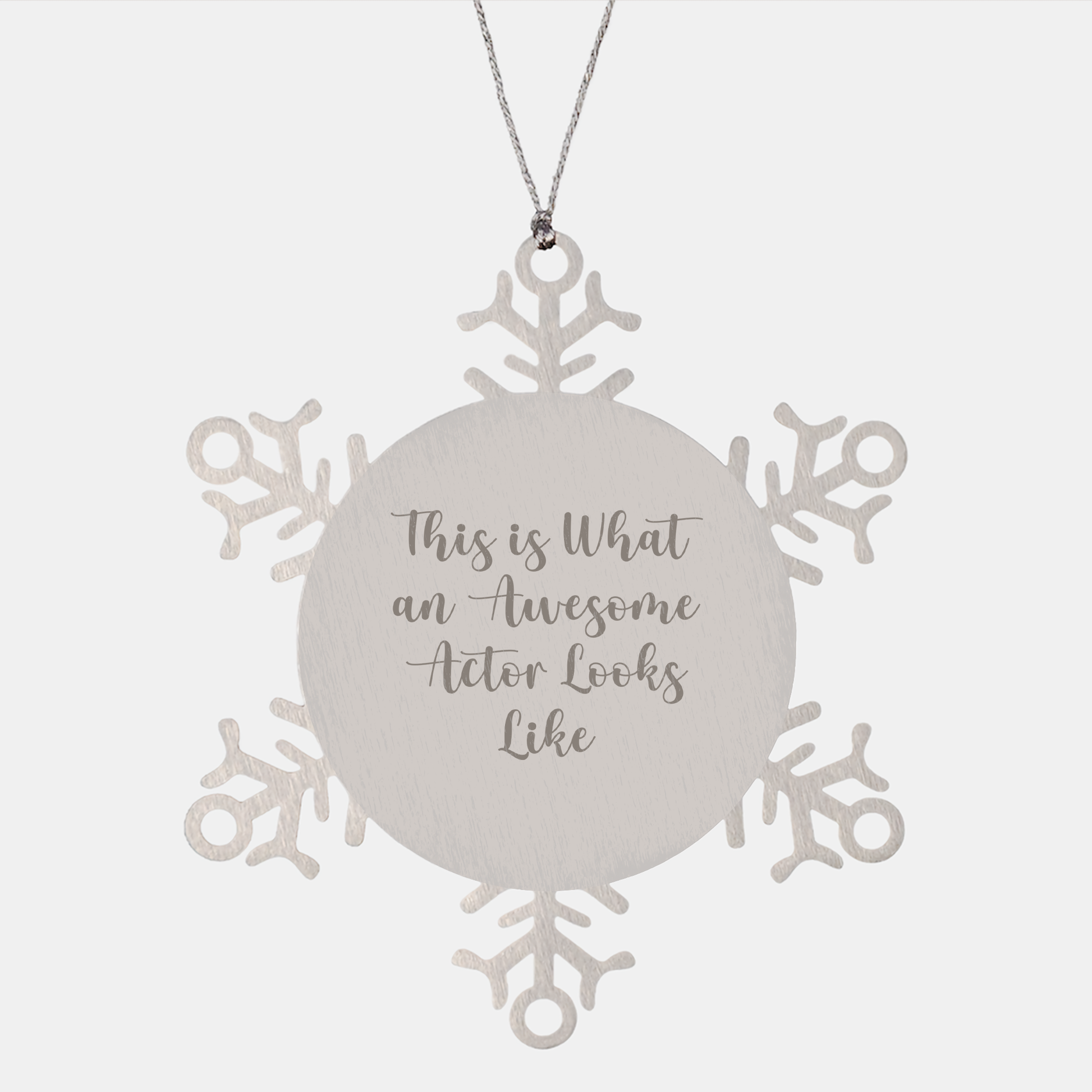 Funny Actor Gifts, Snowflake Ornament, This Is What An Awesome Looks Like, Gifts from Friends to Actor, Christmas Unique Presents