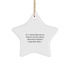 Funny Administrative Assistant Gifts Star Ornament for Coworkers, Friends, and Family - 'I'm A Tattooed Administrative Assistant. Just Like A Normal Administrative Assistant Except Much Hotter.'