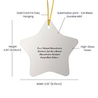 Funny Administrative Assistant Gifts Star Ornament for Coworkers, Friends, and Family - 'I'm A Tattooed Administrative Assistant. Just Like A Normal Administrative Assistant Except Much Hotter.'