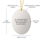 Funny Administrative Assistant Gifts for Women, Oval Ornament with Quirky Quote, Gifts from Friends to Coworkers, Perfect Christmas Unique Gifts