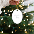 Funny Administrative Assistant Gifts for Women, Oval Ornament with Quirky Quote, Gifts from Friends to Coworkers, Perfect Christmas Unique Gifts