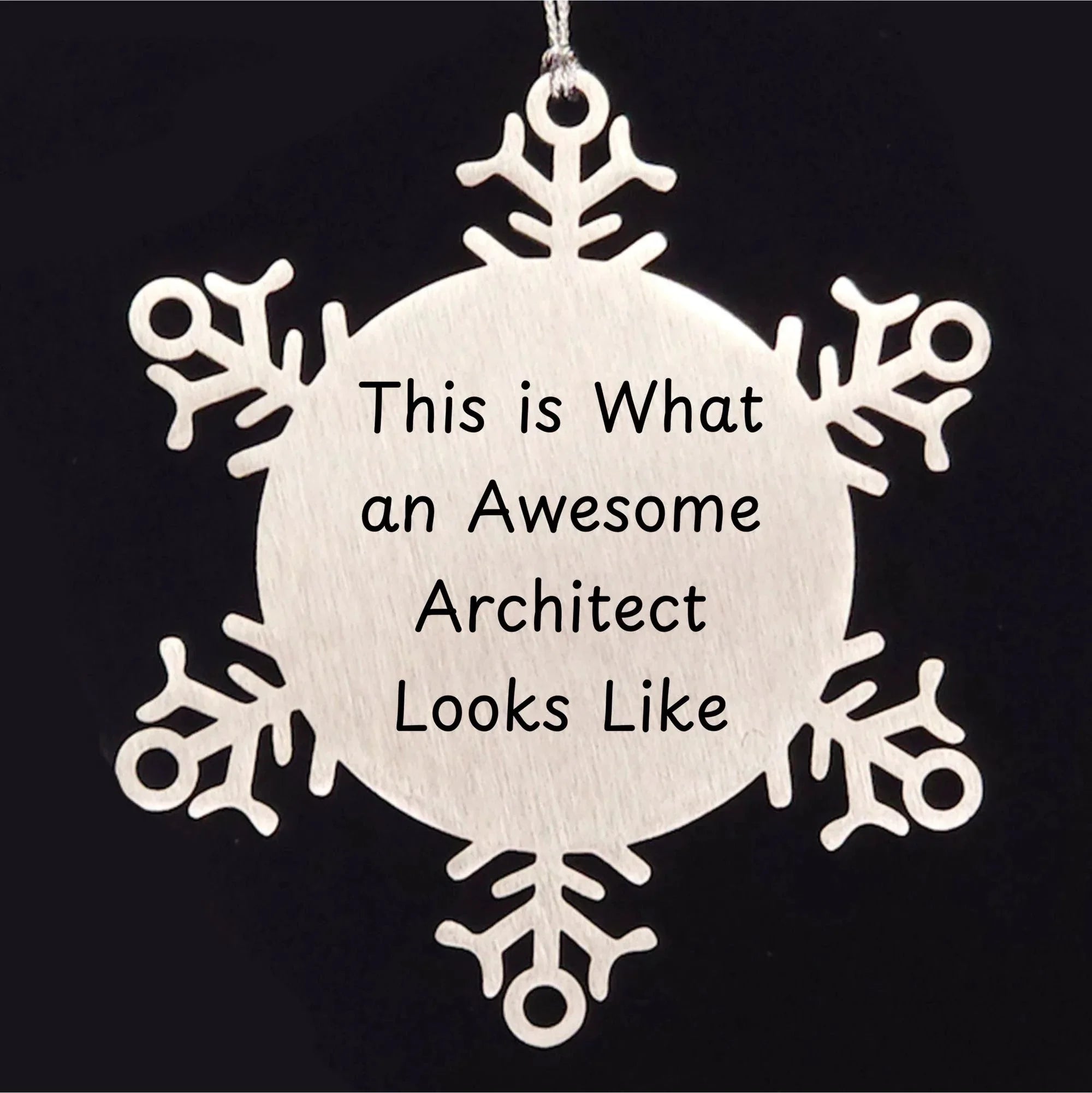 Funny Architect Gifts for Christmas - Snowflake Ornament from Friends to Family