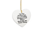Funny Best Database Administrator Ever Heart Ornament Gifts from Friends for Christmas