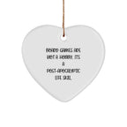 Funny Board Games Heart Ornament with Inspirational Quote Christmas Unique Gifts for Board Game Lovers