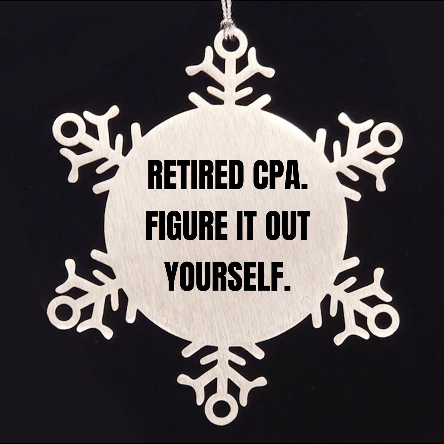 Funny CPA Gifts from Men to Friends - Snowflake Ornament for Christmas