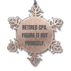Funny CPA Gifts from Men to Friends - Snowflake Ornament for Christmas