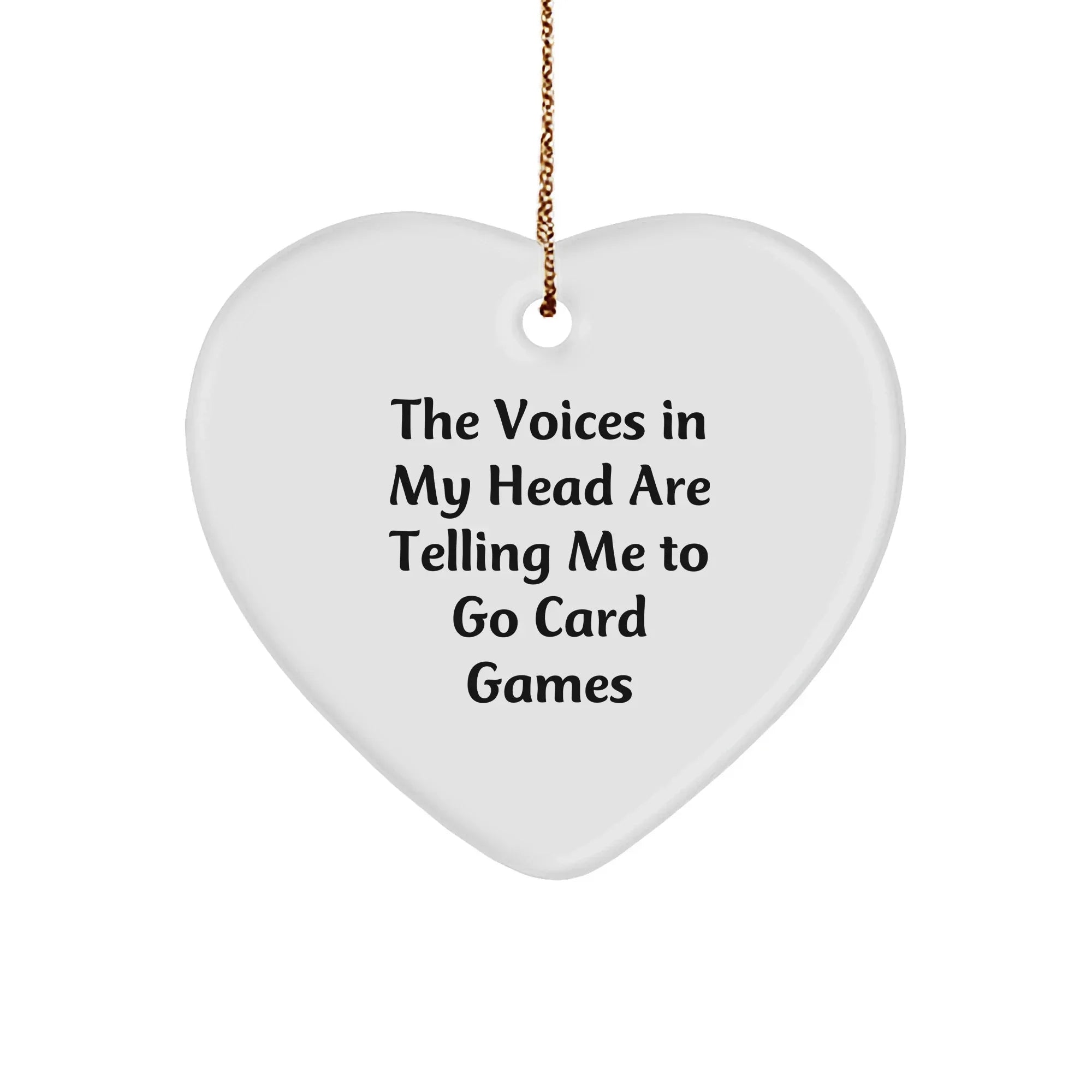 Funny Card Games Heart Ornament Gifts from Friends for Christmas