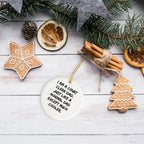 Funny Court Clerk Dad Gifts, 'I Am A Court Clerk Dad' Circle Ornament for Men, Women, Friends, Coworkers, Family, Christmas Unique Presents