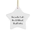 Funny Engineer Gifts, Engineer Star Ornament, Because I Am The Engineer. That's Why., Gifts from Men to Engineer Friends, Unique Christmas Unique Gifts