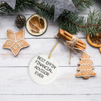 Funny Financial Advisor Gifts from Friends for a Best Effin' Circle Ornament, Christmas Unique