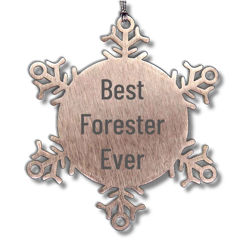 Funny Forester Gifts Ever - Snowflake Ornament for Christmas, Gifts from Friends, Gifts for Forester