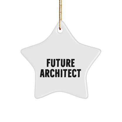 Funny Future Architect Quotes Star Ornament Gifts for Men from Friends at Christmas