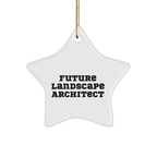 Funny Future Landscape Architect Gifts - Star Ornament for Christmas, 'Believe in Yourself' Quote, Gifts from Family to Friends or Coworkers, Perfect for Home Decor