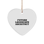 Funny Future Landscape Architect Heart Ornament Christmas Gift