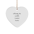 Funny Heart Ornament for Porter Lovers - Officially the World's Coolest Porter Gift from Friends for Christmas