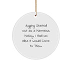 Funny Juggling Gift from Friends to Juggling Lovers - Circle Ornament for Christmas