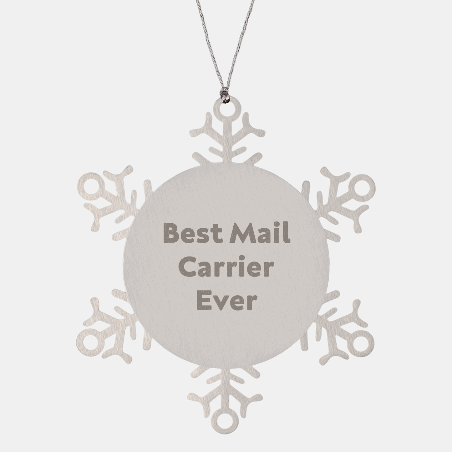Funny Mail Carrier Gifts from Friends for Best Mail Carrier Ever Snowflake Ornament, Unique Christmas Unique Gifts for Mail Carrier