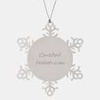 Funny Pediatrician Gifts, Snowflake Ornament, 'You're a-maze-ing!' - Gifts from Family to Pediatrician, Unique Christmas Unique Gift