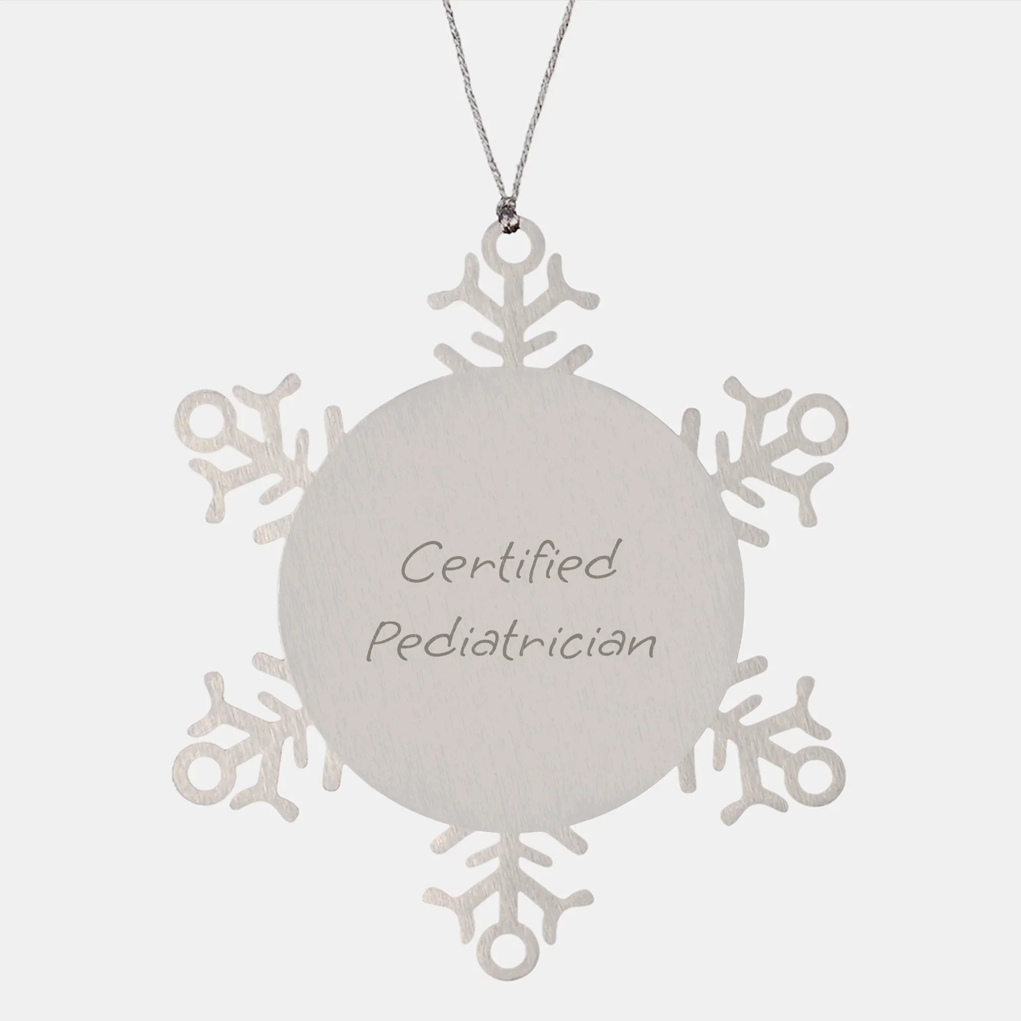 Funny Pediatrician Gifts, Snowflake Ornament, 'You're a-maze-ing!' - Gifts from Family to Pediatrician, Unique Christmas Unique Gift