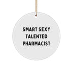 Funny Pharmacist Gifts from Men to Pharmacist Friends for Christmas Unique Circle Ornament