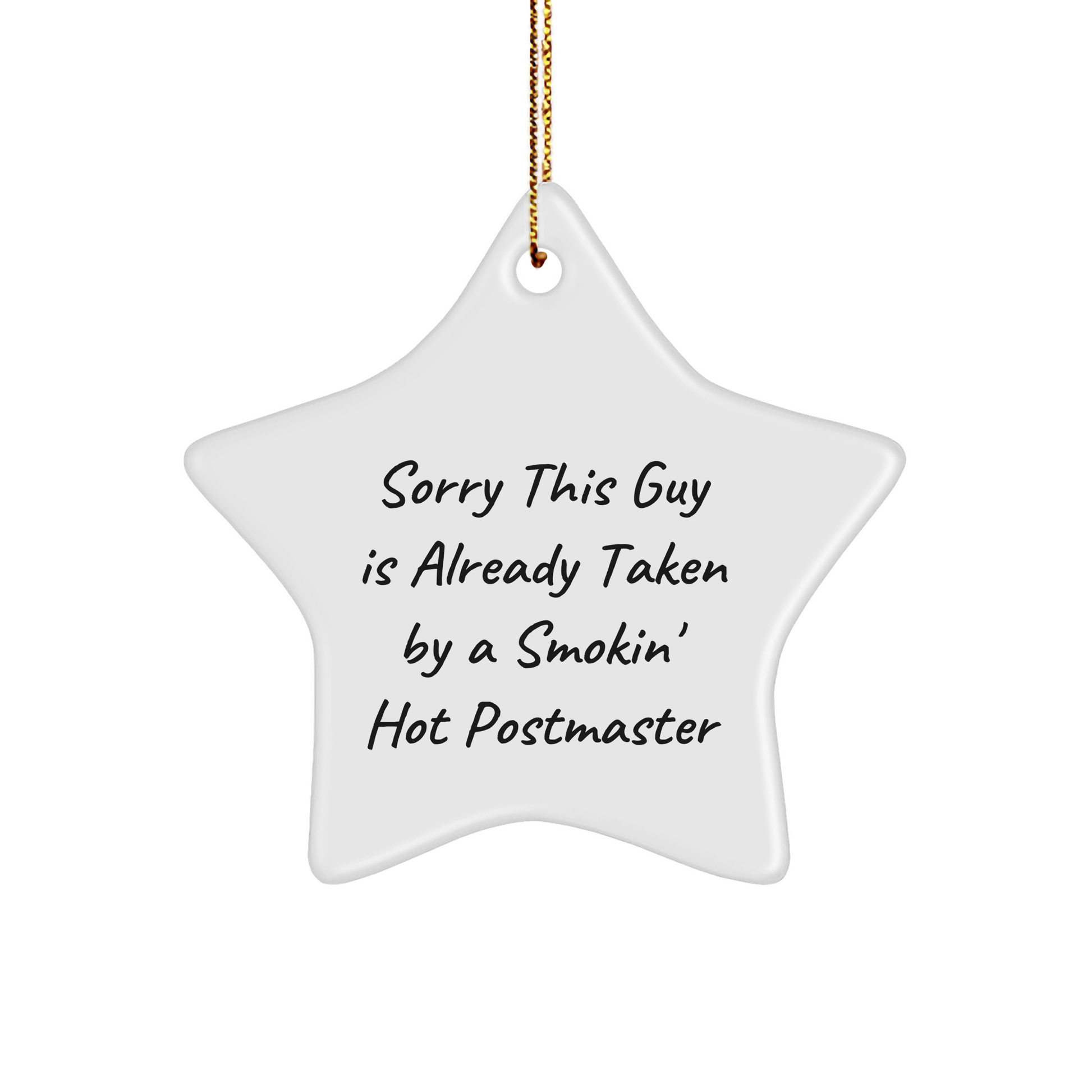 Funny Postmaster Gifts from Friends for Christmas Unique Star Ornament