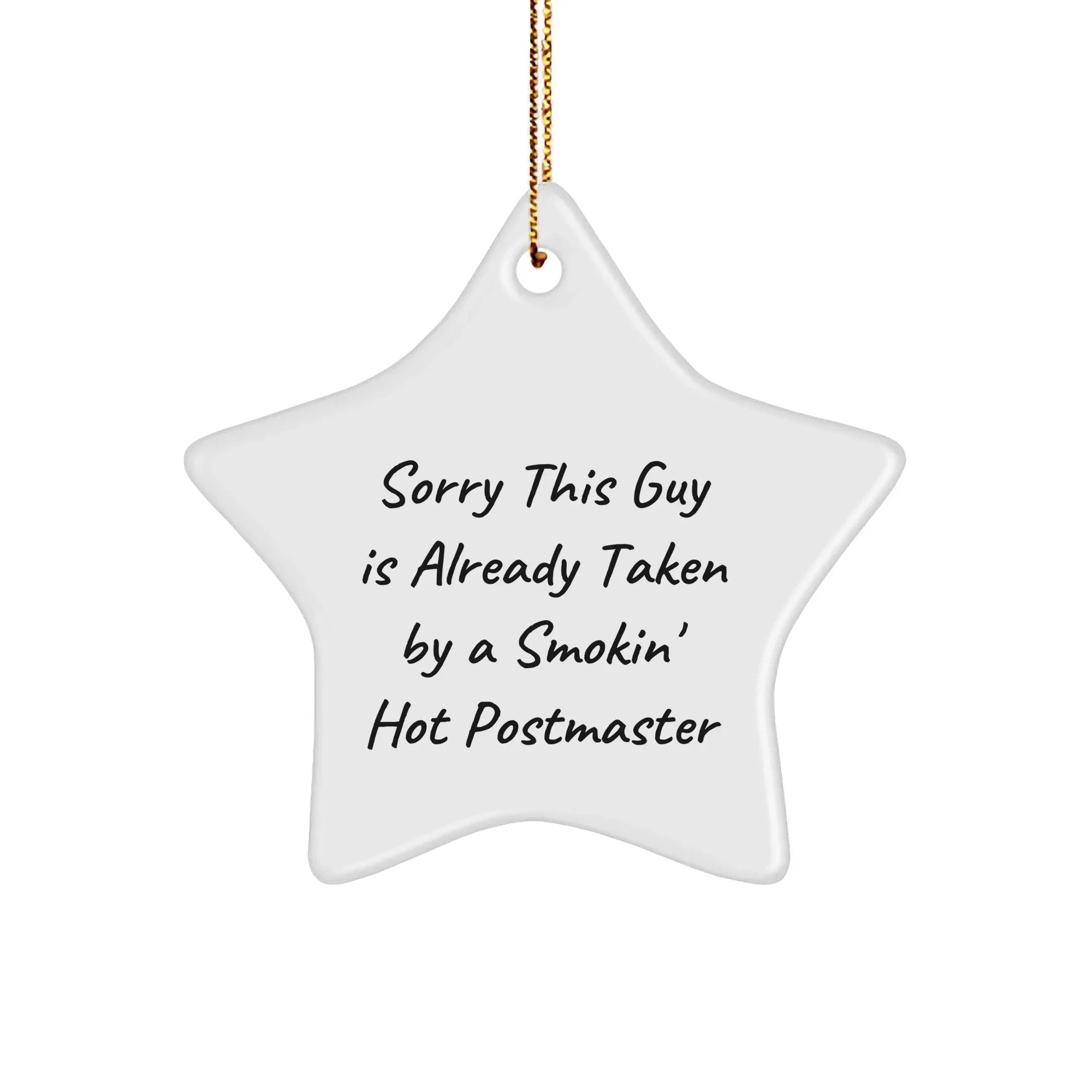 Funny Postmaster Gifts from Friends for Christmas Unique Star Ornament