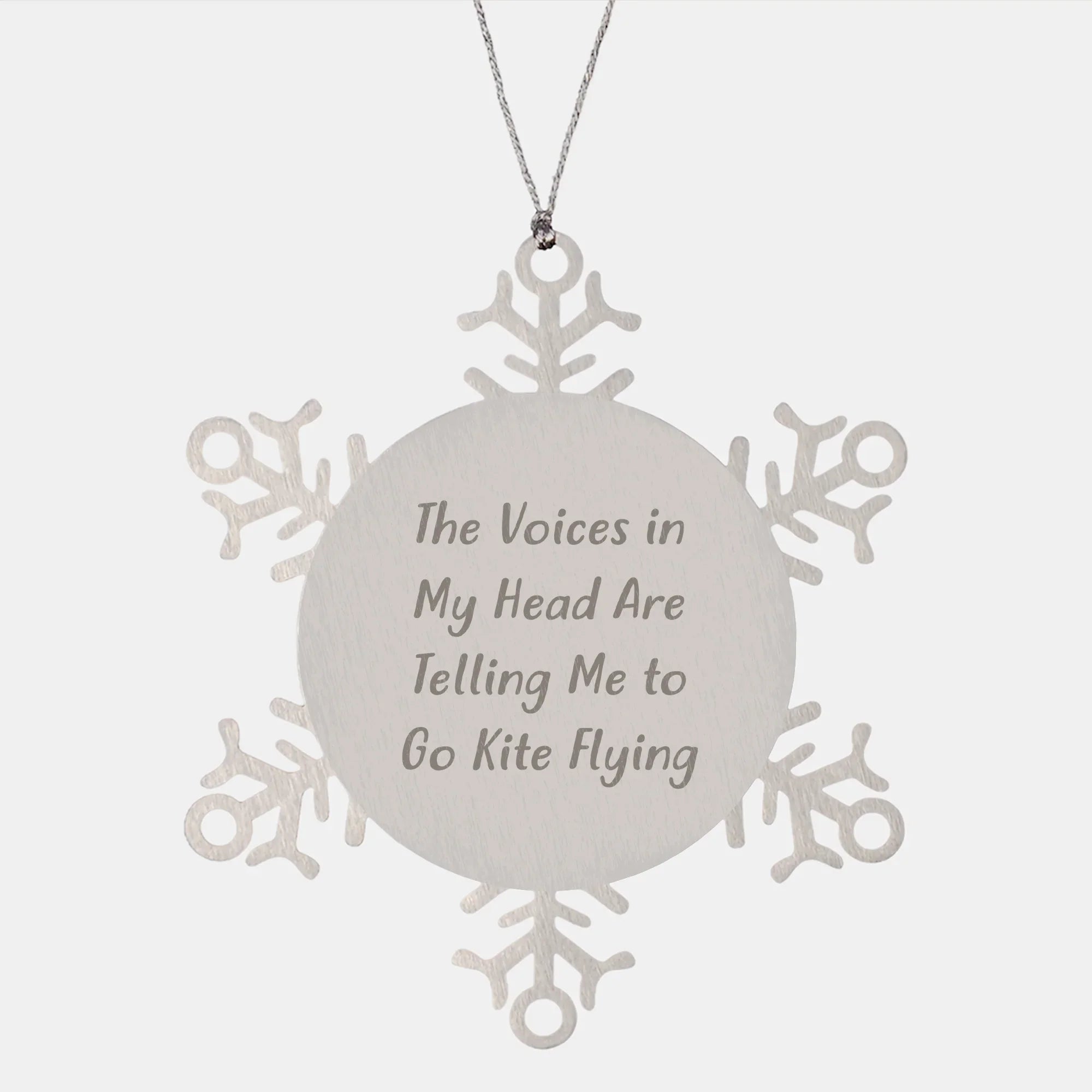 Funny Quotes Gift for Kite Flying Enthusiasts - Snowflake Ornament from Friends - Unique Christmas Unique Gifts for Men Women Family