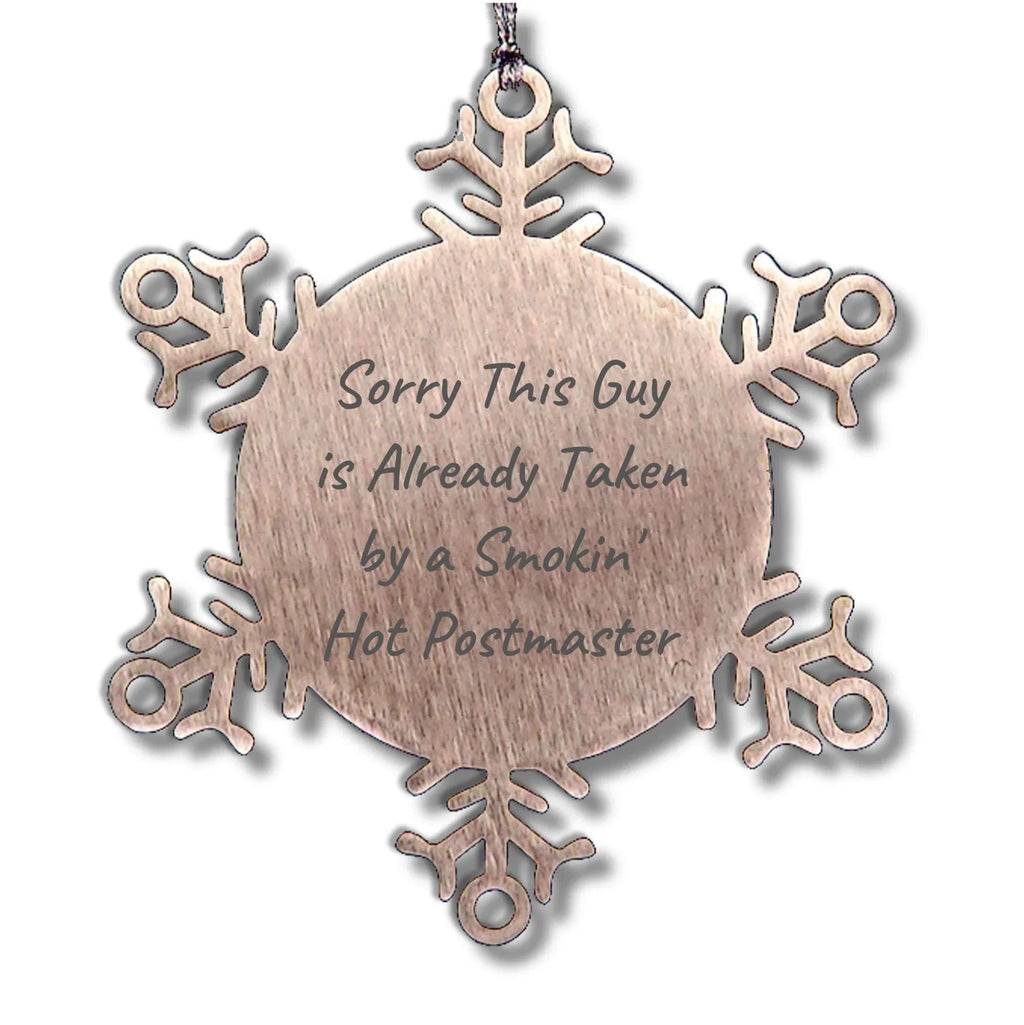 Funny Snowflake Ornament for Postmaster Friends and Family Unique Gifts from Men, Women, and Coworkers for Christmas Unique Present