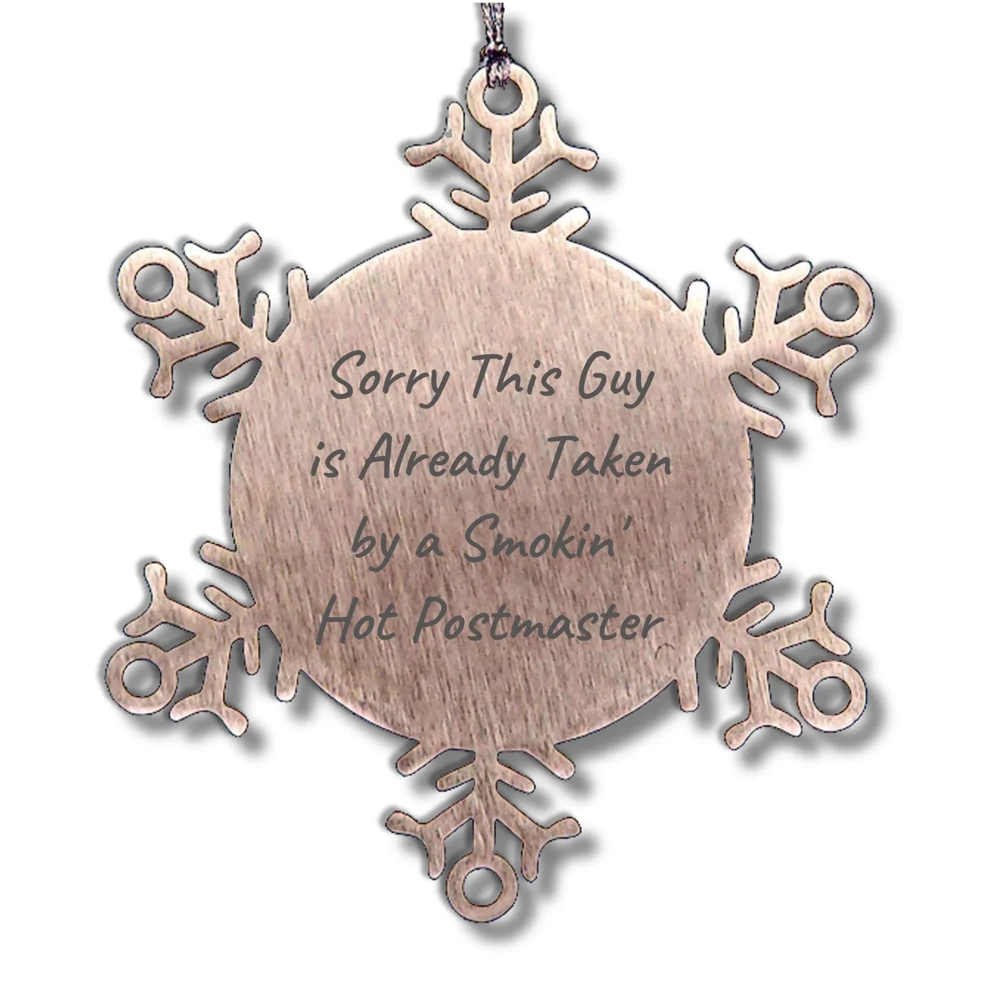 Funny Snowflake Ornament for Postmaster Friends and Family Unique Gifts from Men, Women, and Coworkers for Christmas Unique Present