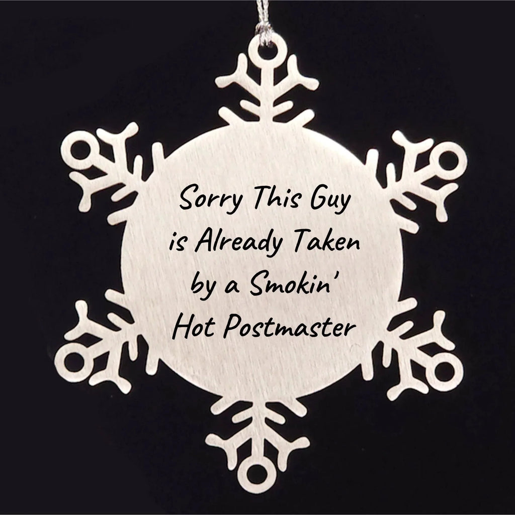 Funny Snowflake Ornament for Postmaster Friends and Family Unique Gifts from Men, Women, and Coworkers for Christmas Unique Present