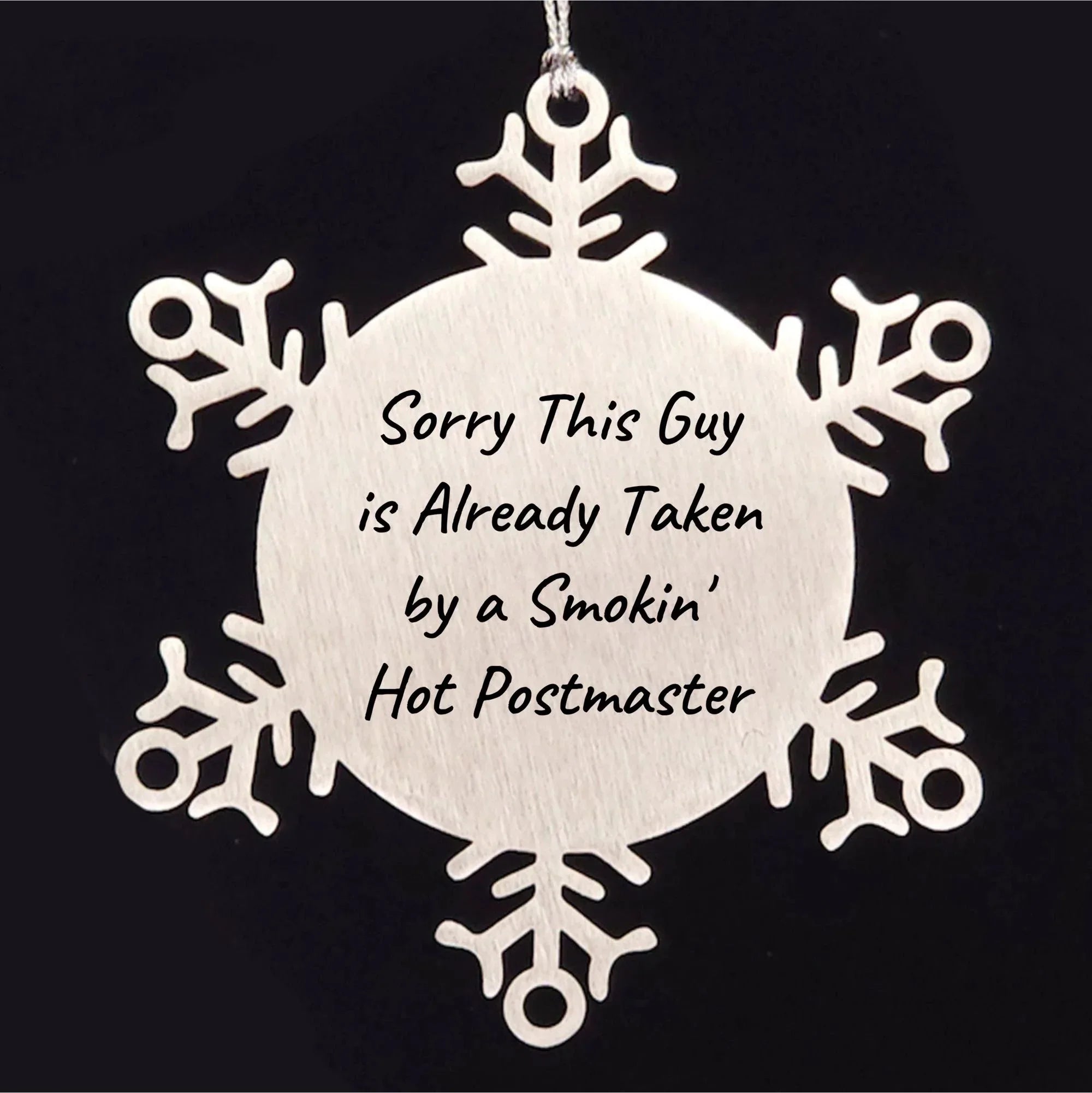 Funny Snowflake Ornament for Postmaster Friends and Family Unique Gifts from Men, Women, and Coworkers for Christmas Unique Present