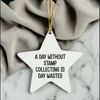 Funny Stamp Collecting Gifts for Friends from You, A Star Ornament for Christmas