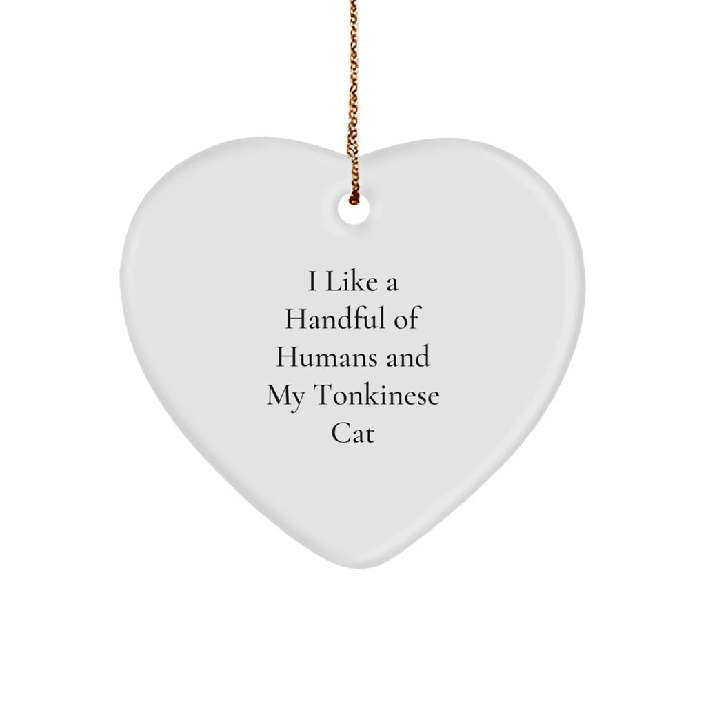 Funny Tonkinese Cat Lovers Heart Ornament Gifts from Friends to Family
