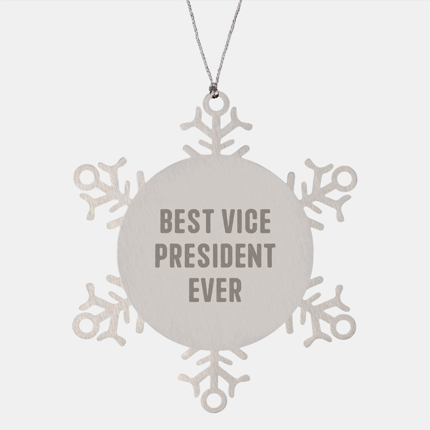 Funny Vice President Gifts from Men to Best Vice President Ever Snowflake Ornament for Christmas Unique Gifts