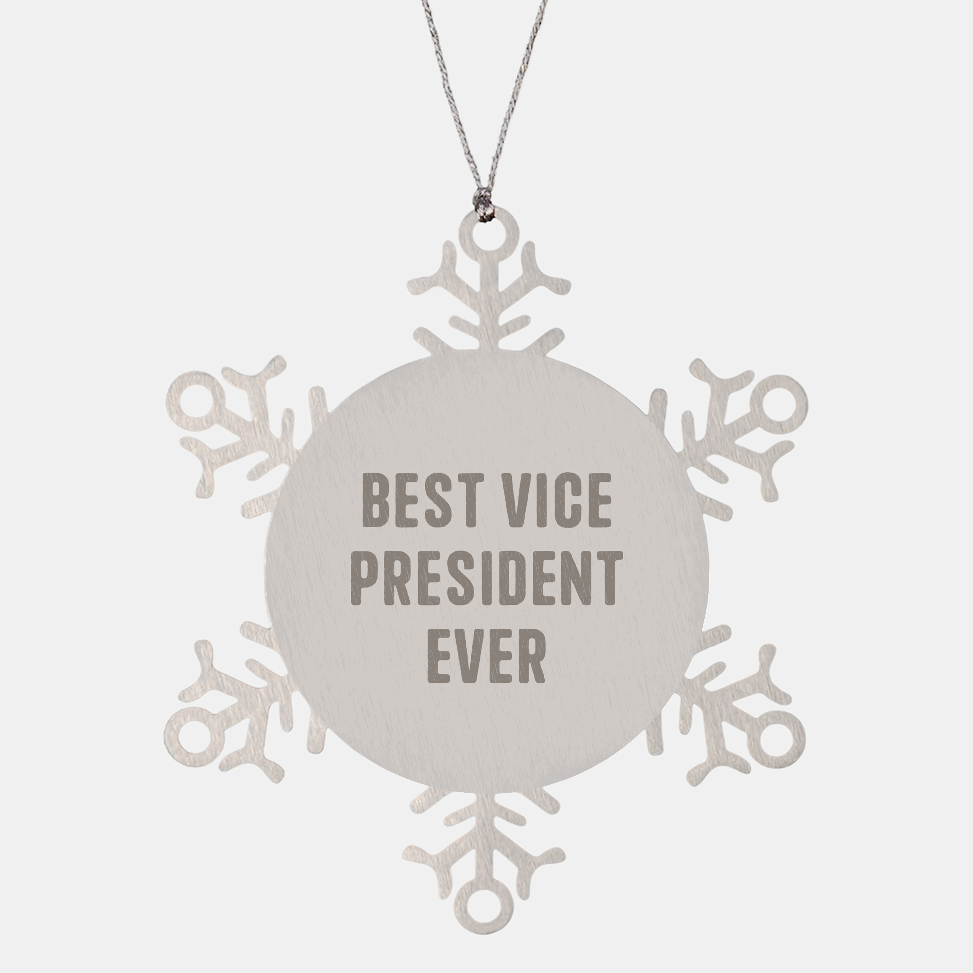 Funny Vice President Gifts from Men to Best Vice President Ever Snowflake Ornament for Christmas Unique Gifts