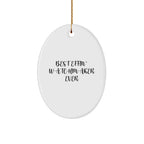 Funny Watchmaker Gifts - Best Effin' Watchmaker Ever Oval Ornament for Men, Women, Friends, Coworkers, Family - Christmas Unique Gifts from Watchmaker