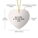 Funny Watchmaker Gifts from Friends, Heart Ornament for Christmas, 'Best Effin' Watchmaker Ever' Quote, Perfect for Watchmaker Lovers