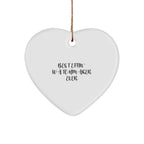 Funny Watchmaker Gifts from Friends, Heart Ornament for Christmas, 'Best Effin' Watchmaker Ever' Quote, Perfect for Watchmaker Lovers