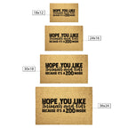 Funny Family Doormat – “Hope You Like Animals and Kids Because It’s a Zoo Inside” | Coir Welcome Mat for Busy Homes | Pet & Kid Lover Porch Décor