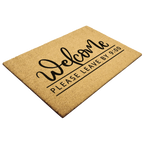 Funny Doormat - Welcome – Please Leave by 9:00 | Humorous Coir Welcome Mat | Cozy & Honest Home Décor Gift