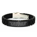 Funny Millwright Gifts: Millwright Quote Glide lock Clasp Bracelet, Gifts from Men, Gifts for Millwright Mom on Mother's Day