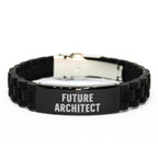 Funny Future Architect Quote Glide lock Clasp Bracelet Gifts from Family for Architect's Mother's Day