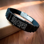 Gifts from Friends to Drug Counselor, Funny Quote Glide lock Clasp Bracelet for Graduation - 'Drug Counselor. Because Freaking' genius Is Not An Official Job Title.'