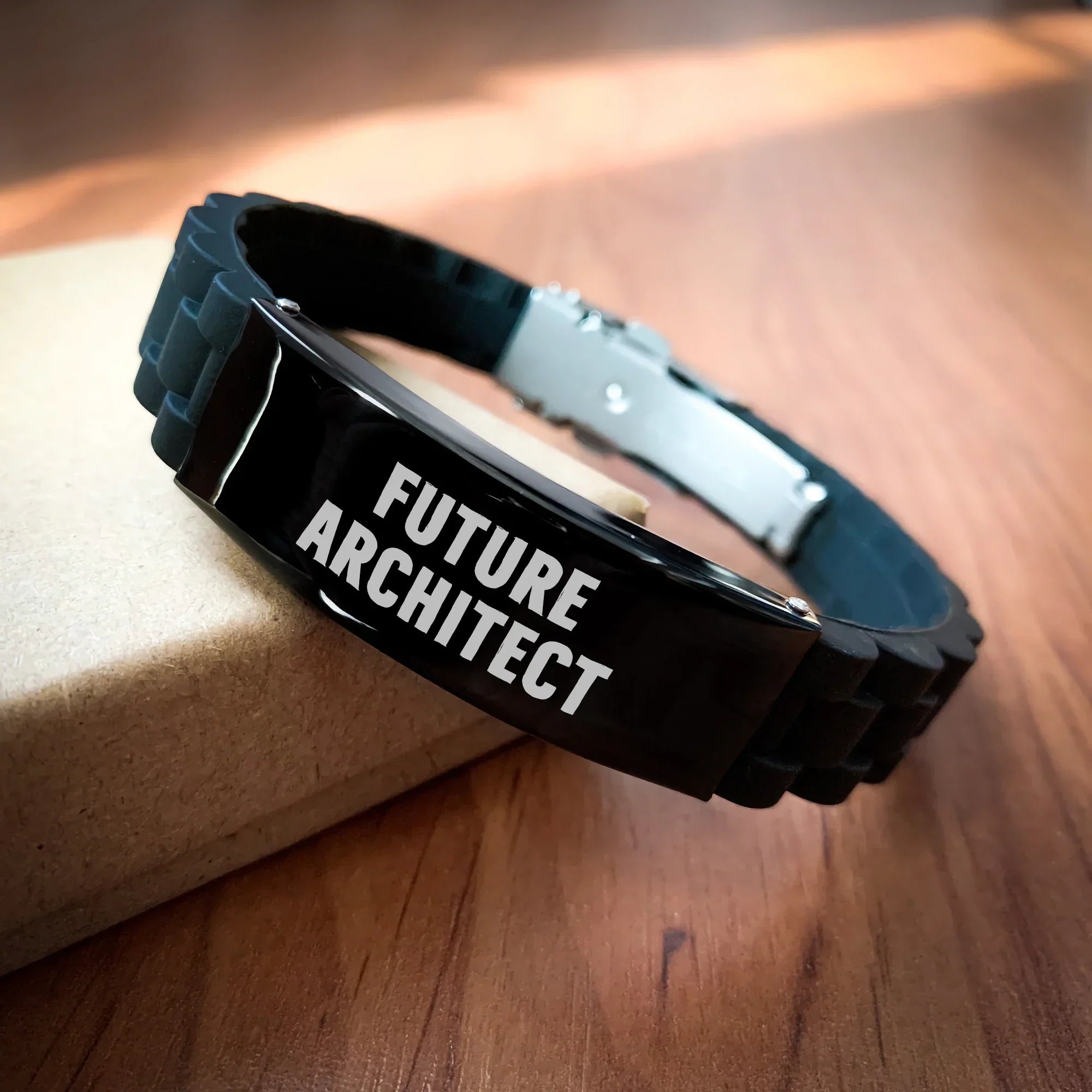 Funny Future Architect Quote Glide lock Clasp Bracelet Gifts from Family for Architect's Mother's Day